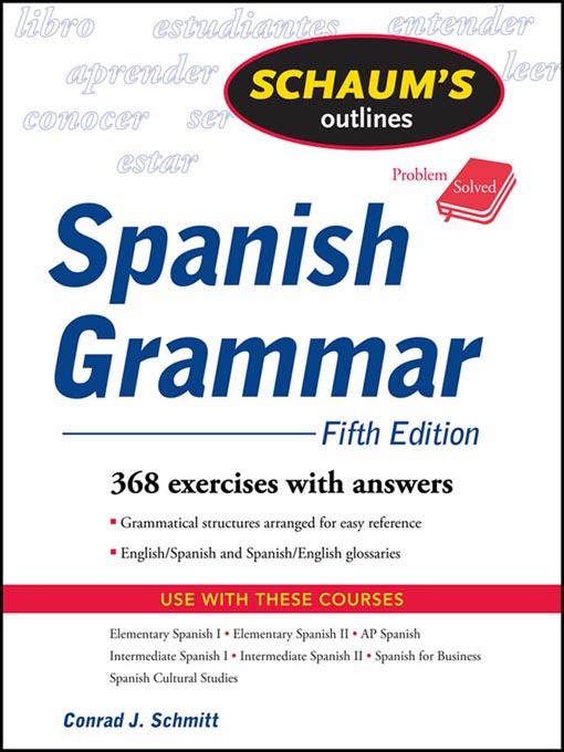 Title details for Spanish Grammar by Conrad Schmitt - Wait list